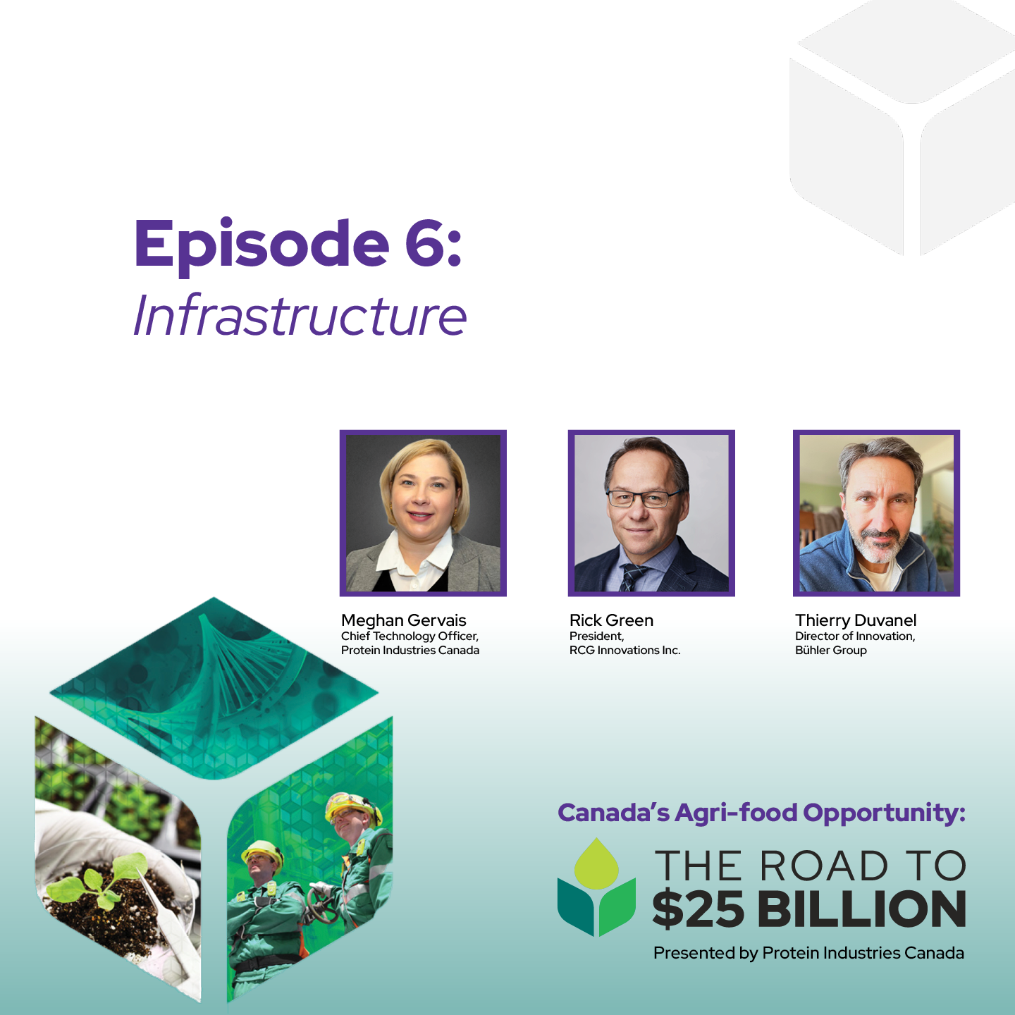 featuring Rick Green (RCG Innovations Inc.), Thierry Duvanel (Bühler Group) & Meghan Gervais (former Protein Industries Canada CTO)
